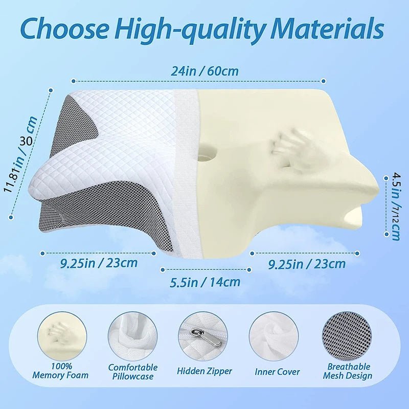 EcoContour™ Memory Foam Neck Pillow - Ecomosaic