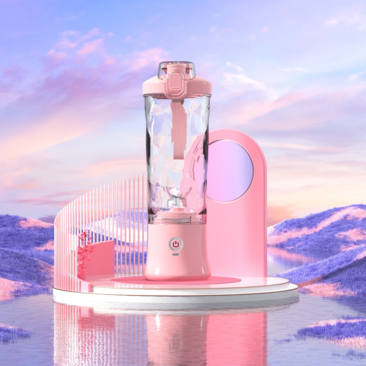 FreshForce™ Eco Blender Portable 6 - Blade Juicer for Smoothies & Shakes - Ecomosaic