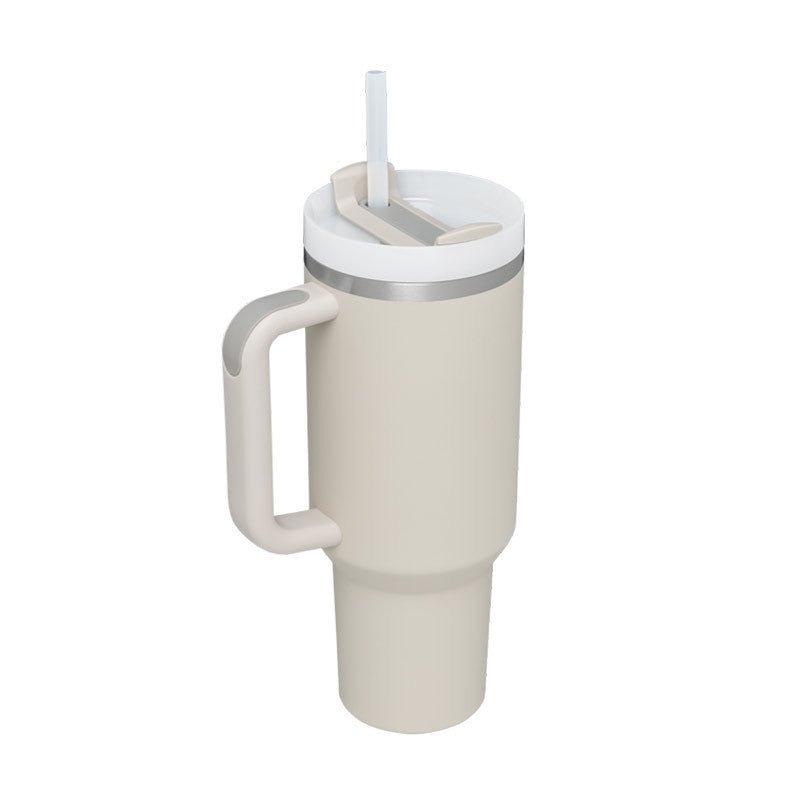 Organic 40 Oz Tumbler with Straw & Handle – Perfect for Work, Gym, or Travel - Ecomosaic