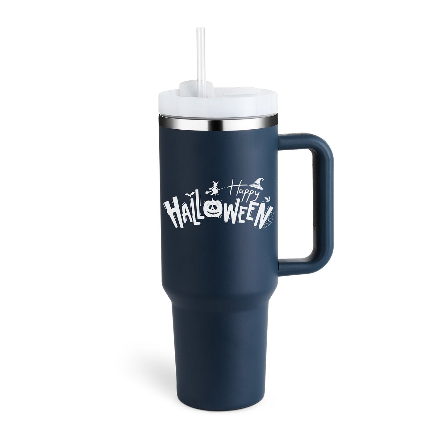 Organic 40 Oz Tumbler with Straw & Handle – Perfect for Work, Gym, or Travel - Ecomosaic