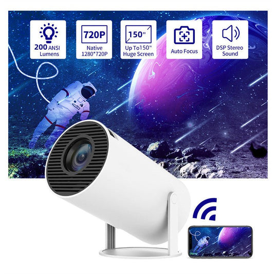 Smart HD™ Mini Projector Auto Focus, 180° Projection Angle, - Ecomosaic