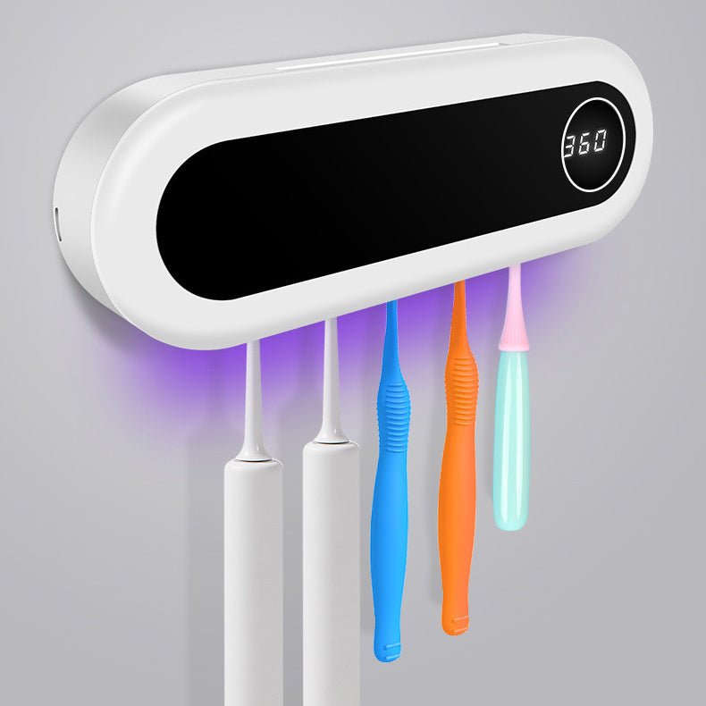 Smart Wall™ Mounted Toothbrush Holder with UV Sterilizer - Ecomosaic