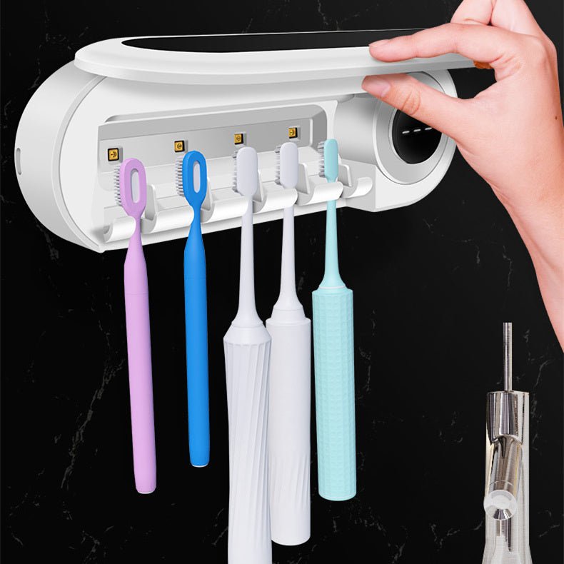 Smart Wall™ Mounted Toothbrush Holder with UV Sterilizer - Ecomosaic