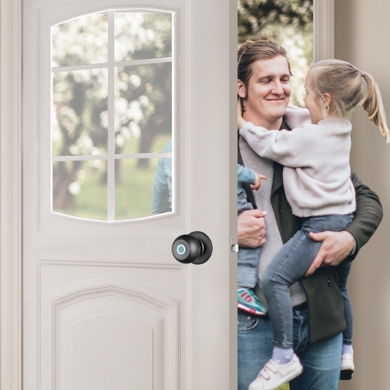 TrustTouch™ Biometric Smart Doorknob with Mobile Control - Ecomosaic