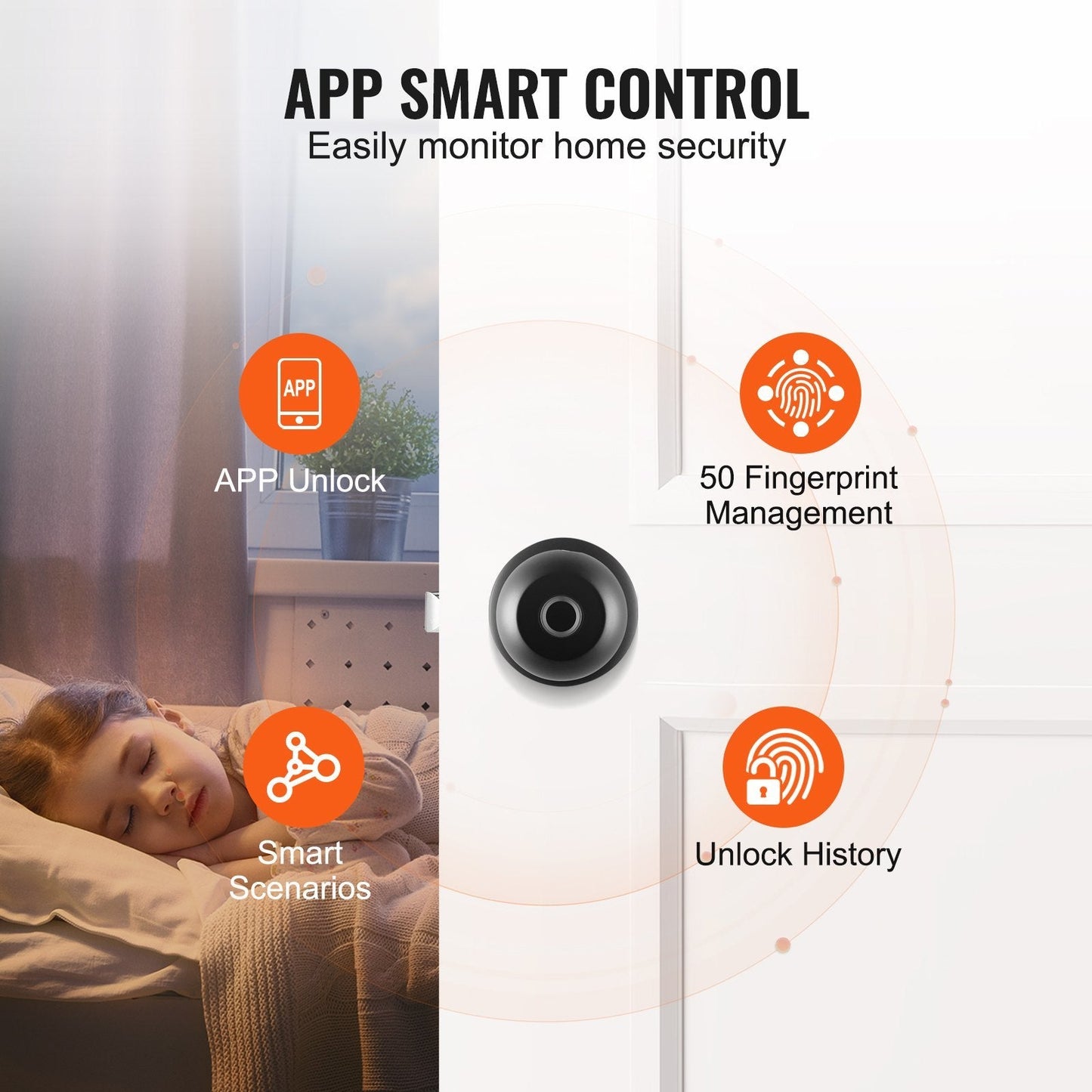 TrustTouch™ Biometric Smart Doorknob with Mobile Control - Ecomosaic