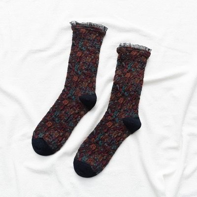 VintageCharm™ Handmade Lace Cotton Socks - Ecomosaic