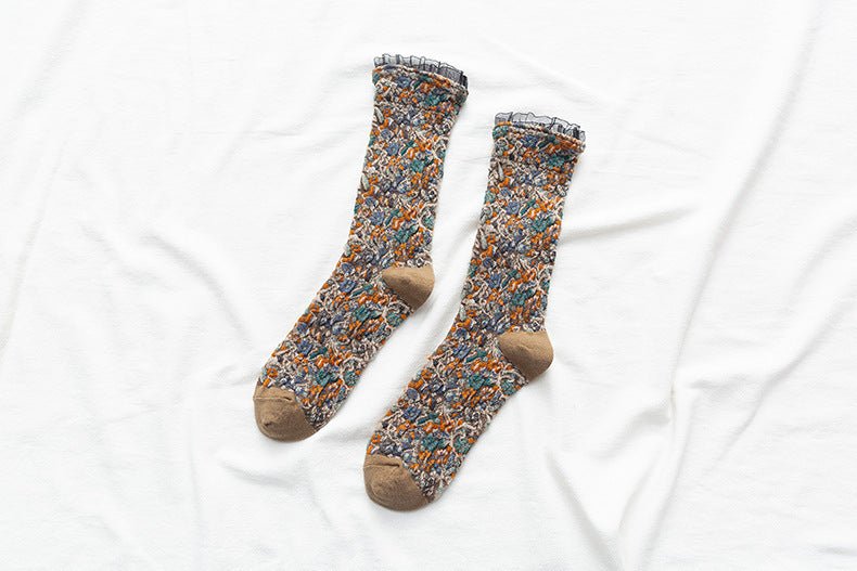 VintageCharm™ Handmade Lace Cotton Socks - Ecomosaic