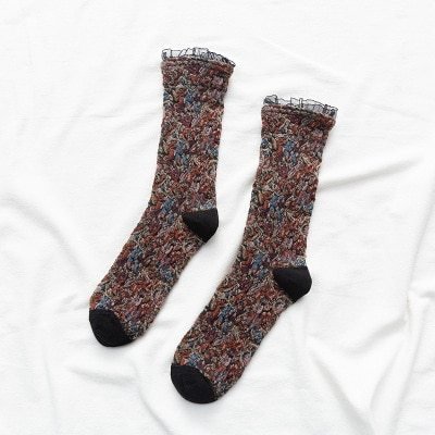 VintageCharm™ Handmade Lace Cotton Socks - Ecomosaic