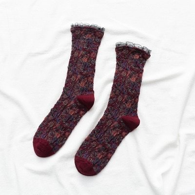 VintageCharm™ Handmade Lace Cotton Socks - Ecomosaic