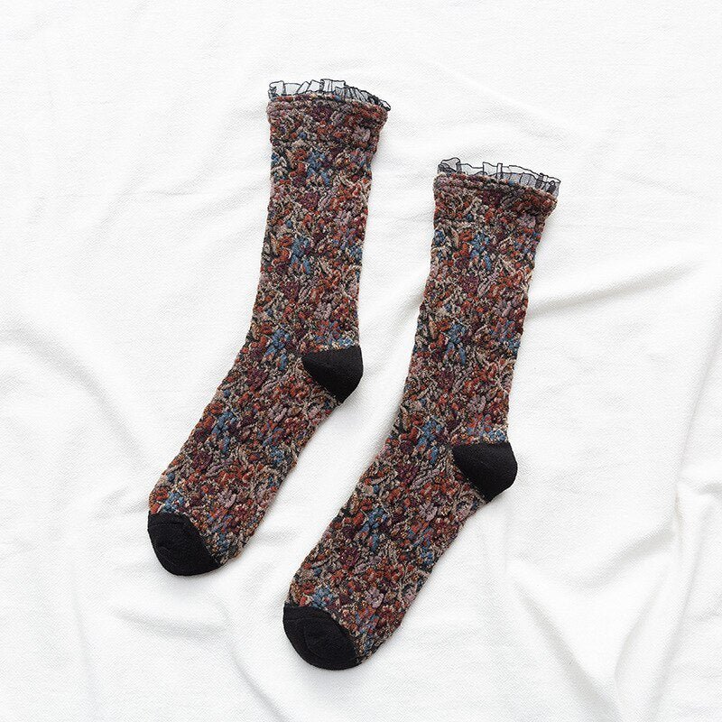VintageCharm™ Handmade Lace Cotton Socks - Ecomosaic