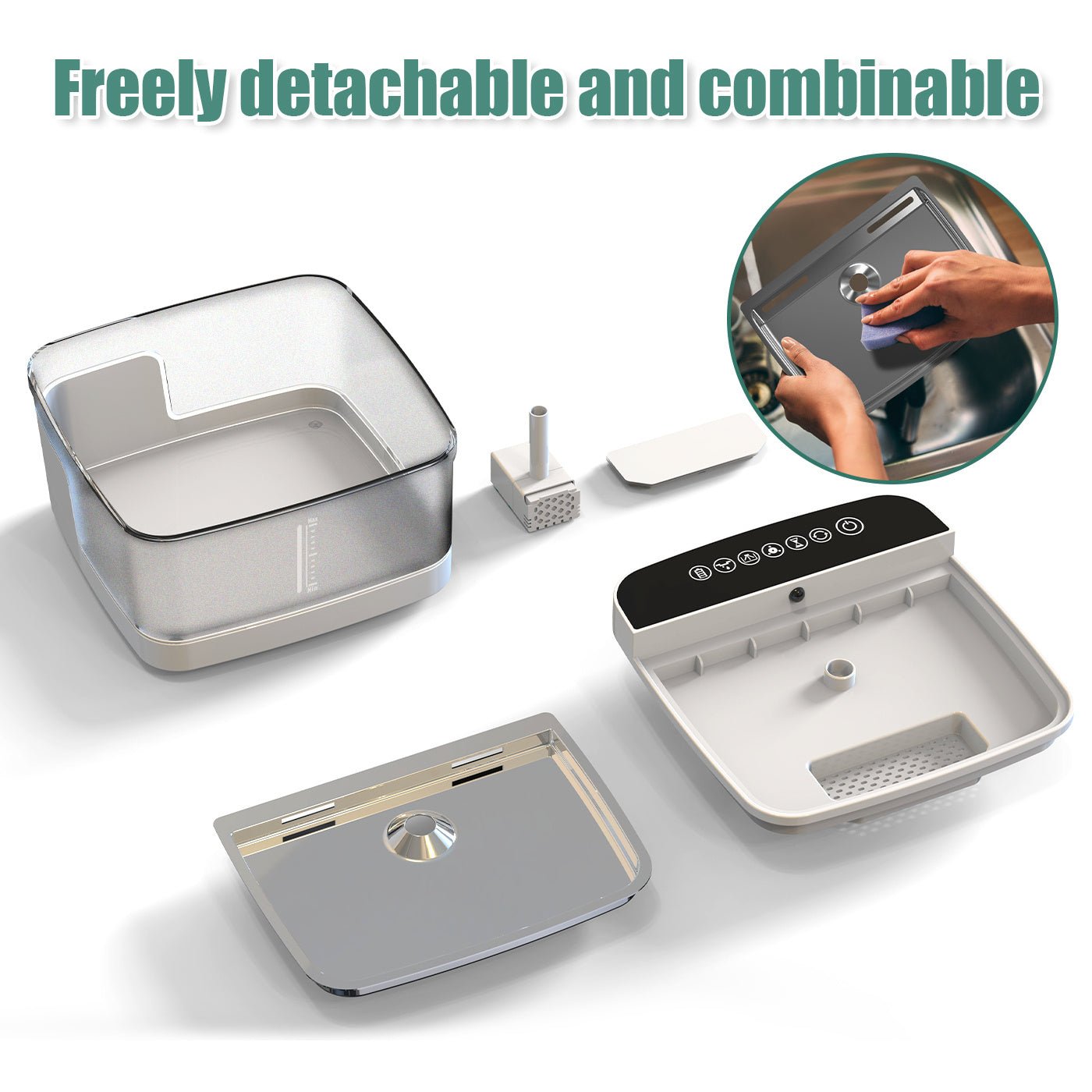 AquaGuard™ Pet Water Dispenser with Built - in UV Light - Ecomosaic