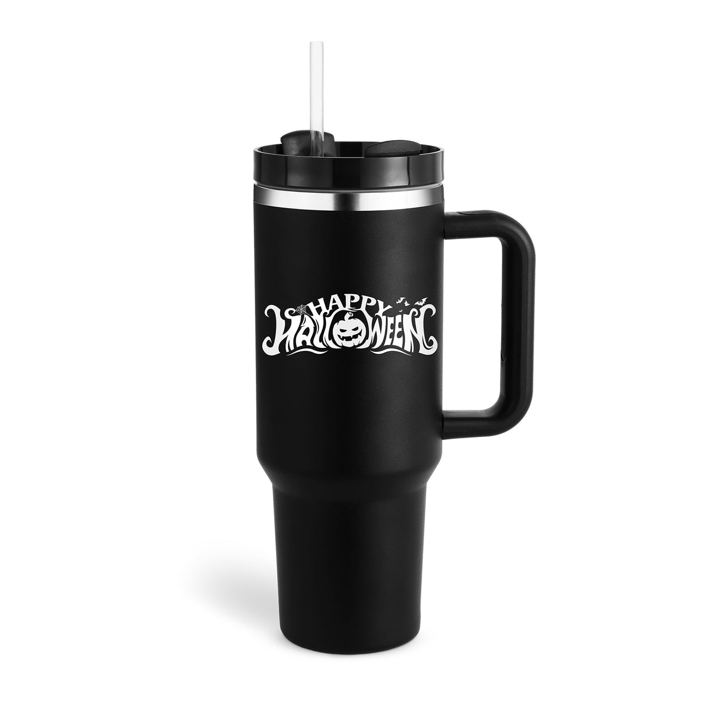 Organic 40 Oz Tumbler with Straw & Handle – Perfect for Work, Gym, or Travel - Ecomosaic