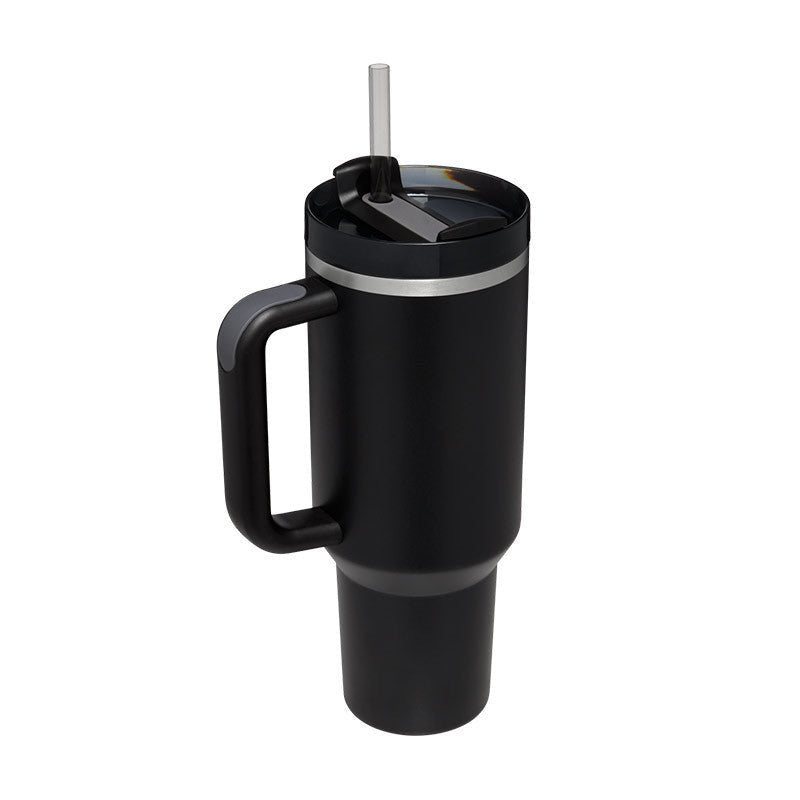 Organic 40 Oz Tumbler with Straw & Handle – Perfect for Work, Gym, or Travel - Ecomosaic