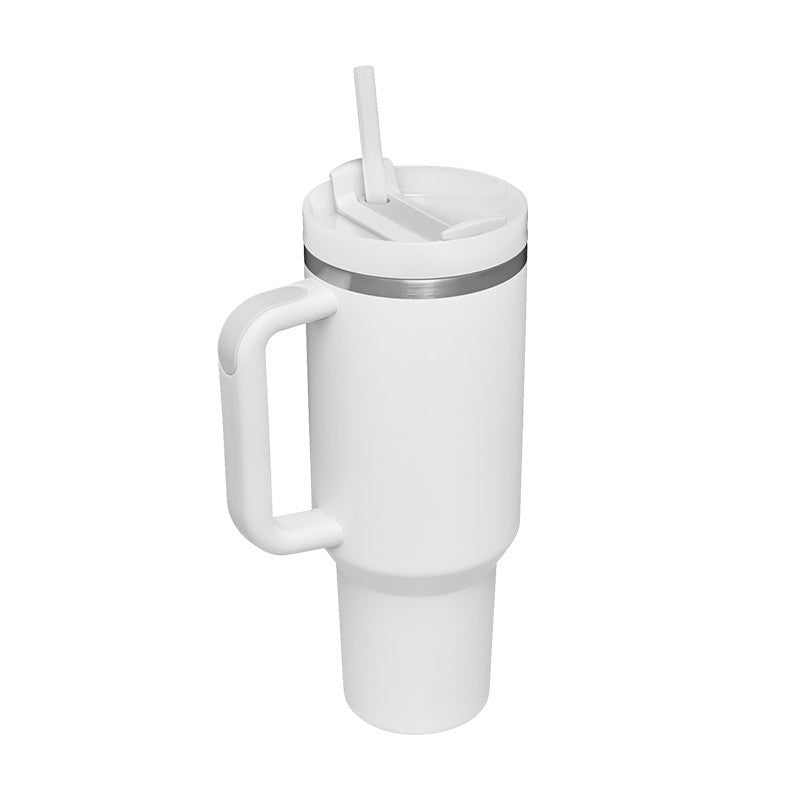 Organic 40 Oz Tumbler with Straw & Handle – Perfect for Work, Gym, or Travel - Ecomosaic