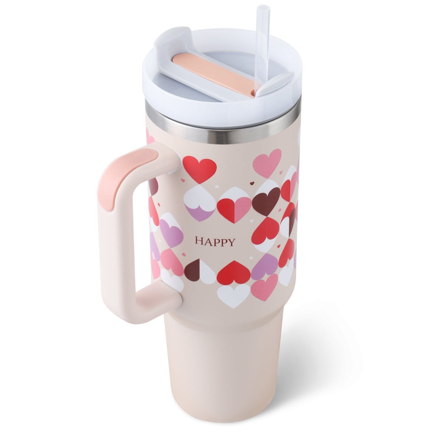 Organic 40 Oz Tumbler with Straw & Handle – Perfect for Work, Gym, or Travel - Ecomosaic