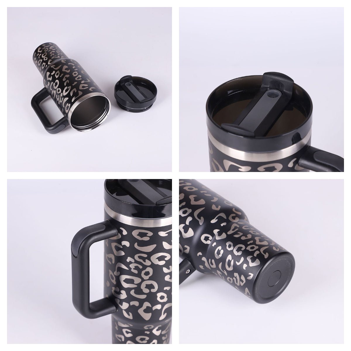 Organic 40 Oz Tumbler with Straw & Handle – Perfect for Work, Gym, or Travel - Ecomosaic