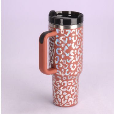 Organic 40 Oz Tumbler with Straw & Handle – Perfect for Work, Gym, or Travel - Ecomosaic