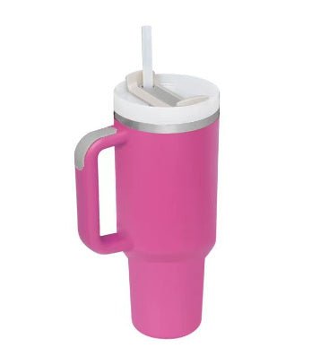 Organic 40 Oz Tumbler with Straw & Handle – Perfect for Work, Gym, or Travel - Ecomosaic