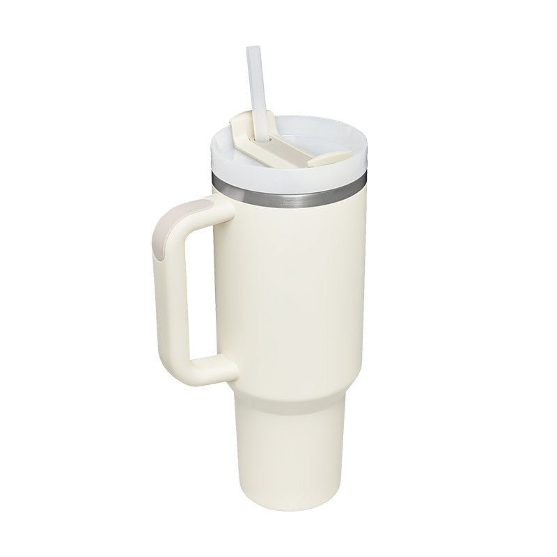 Organic 40 Oz Tumbler with Straw & Handle – Perfect for Work, Gym, or Travel - Ecomosaic