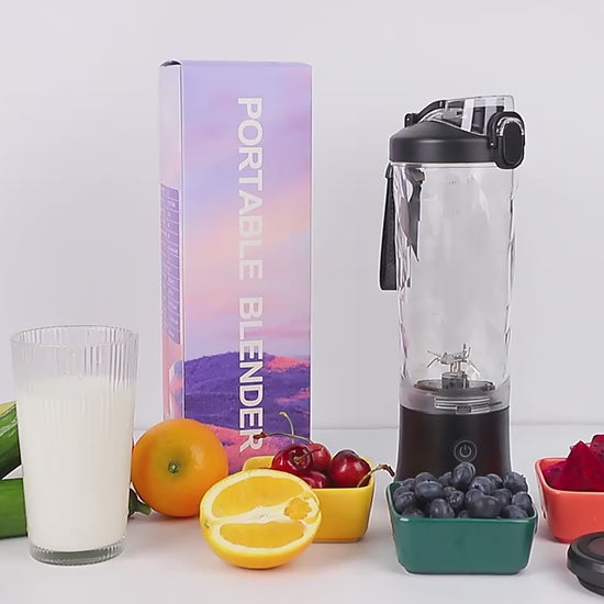 FreshForce Eco Blender Portable 6-Blade Juicer for Smoothies & Shakes