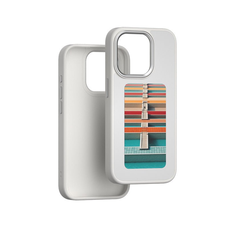 Smart E - Ink™ Phone Case with AI Four Colors Display – Customizable Pattern Screen for iPhone - Ecomosaic