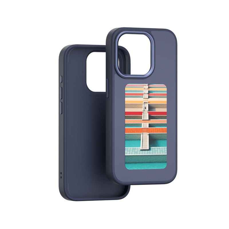 Smart E - Ink™ Phone Case with AI Four Colors Display – Customizable Pattern Screen for iPhone - Ecomosaic