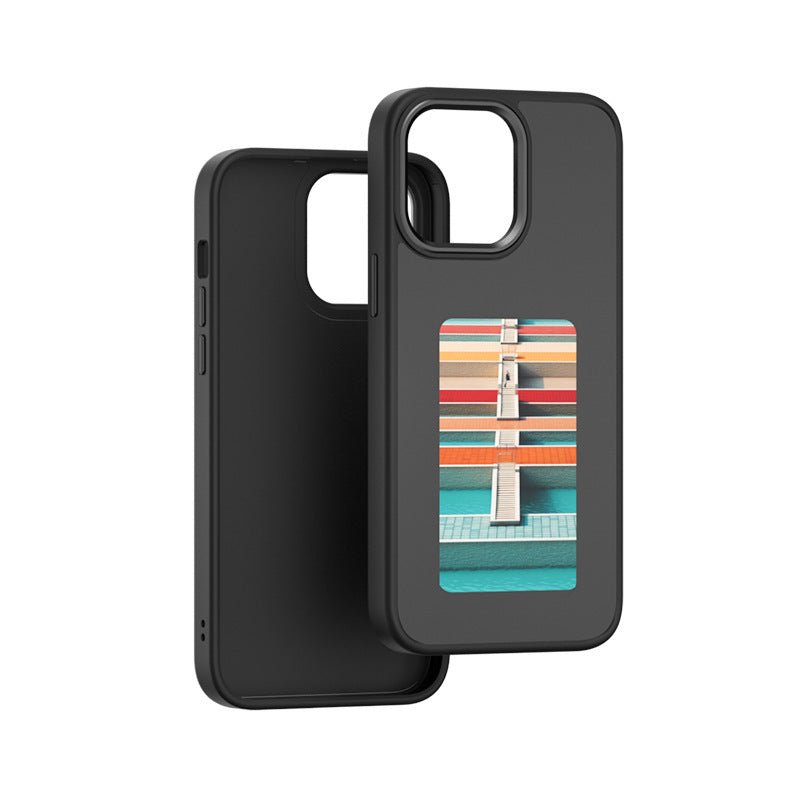 Smart E - Ink™ Phone Case with AI Four Colors Display – Customizable Pattern Screen for iPhone - Ecomosaic