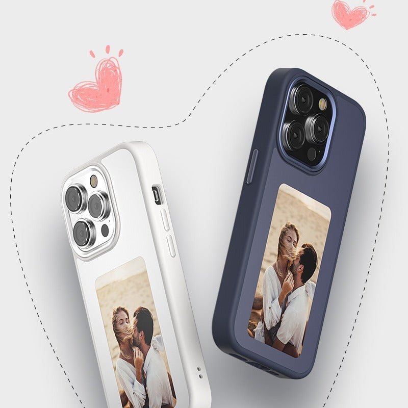 Smart E - Ink™ Phone Case with AI Four Colors Display – Customizable Pattern Screen for iPhone - Ecomosaic